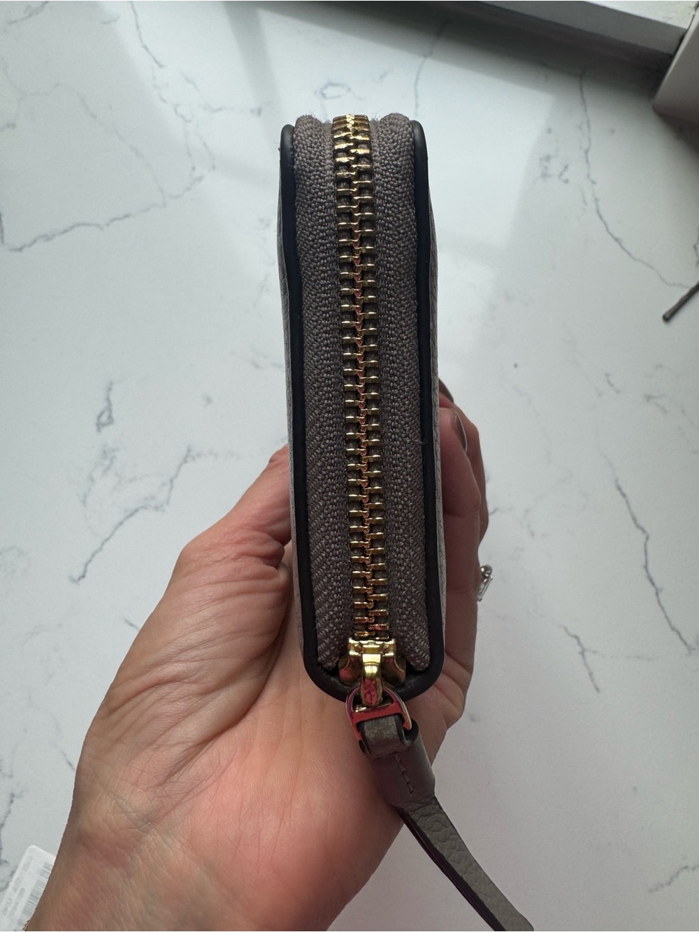 Tory Burch Gray Zip Wallet - Picture 6 of 8